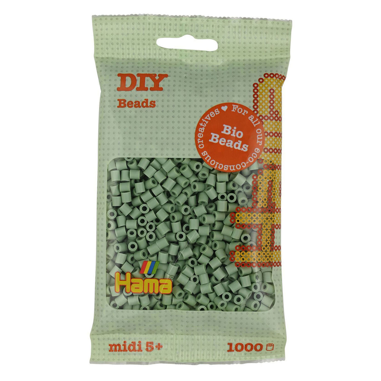 Hama Bio String Beads - Eucalyptus (101), 1000st.