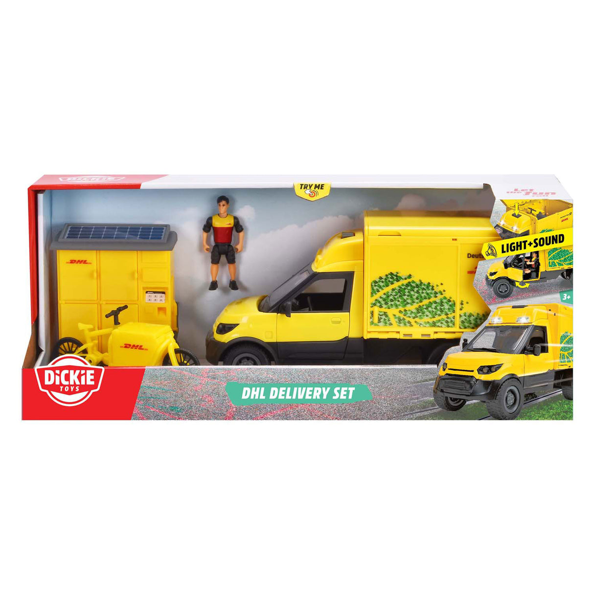Set di veicoli per pacchi Dickie DHL