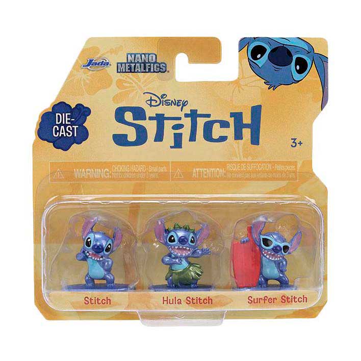 Jada leker jada stitch minifigurer, 3 deler.