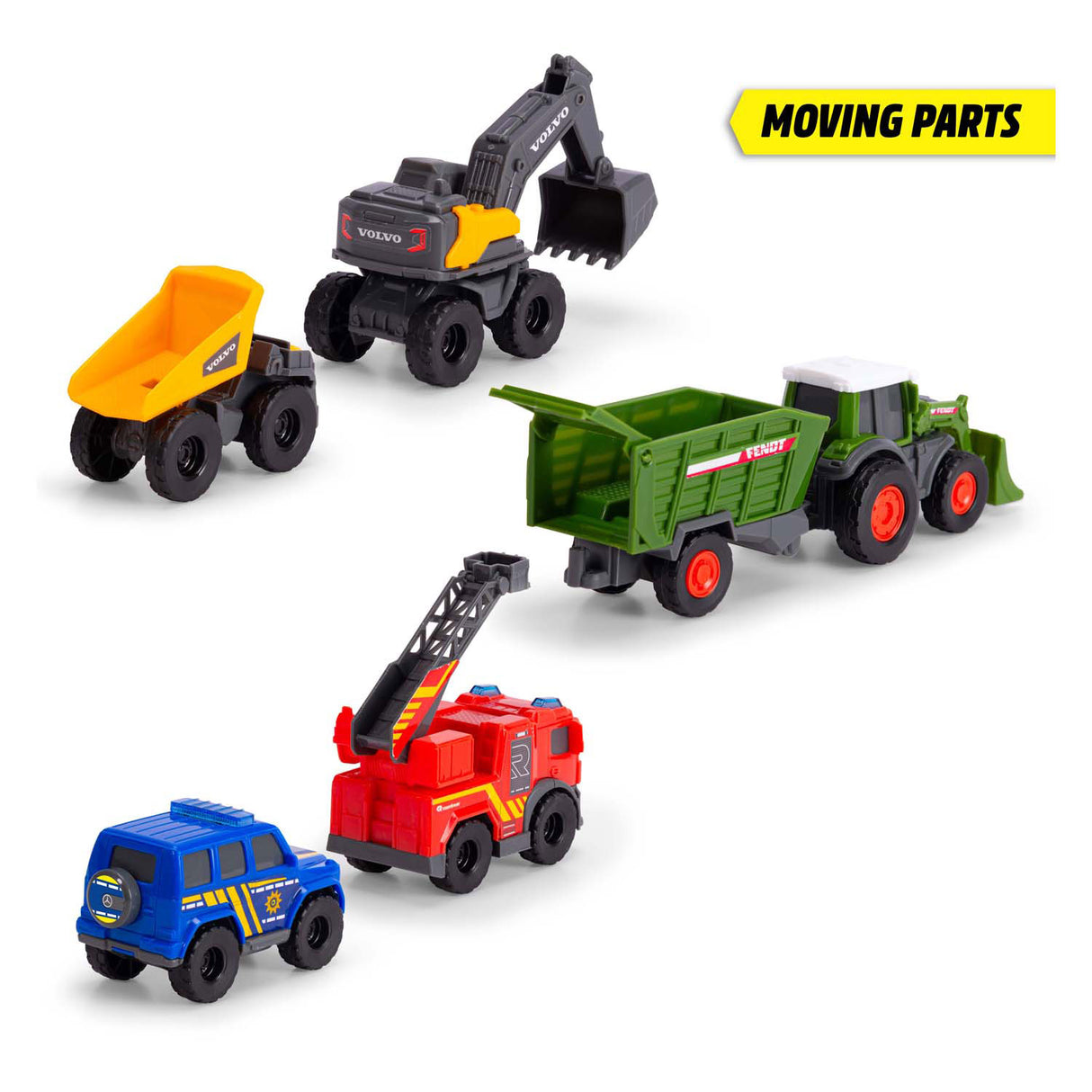 Dickie Micro City Team Gefierer, 6 Stéck.