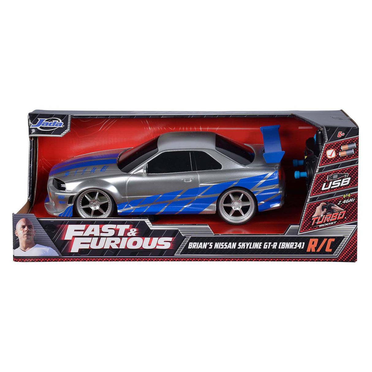 Jada toys jada fast furious rc nissan skyline gtr 1:16