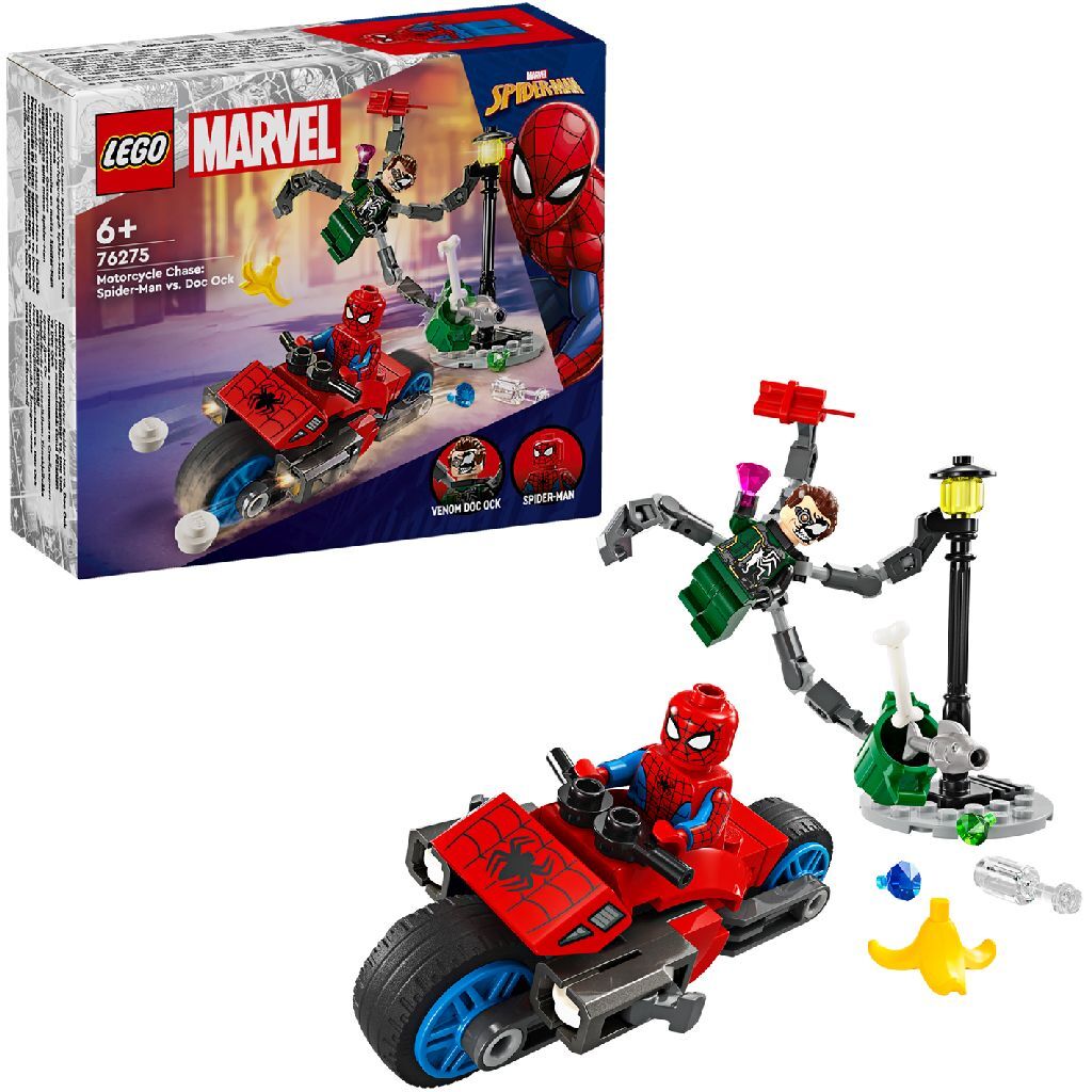 Lego Lego Super Heroes 76275 Pronásledování motocyklů: Spider-Man Vs. Doc Ock
