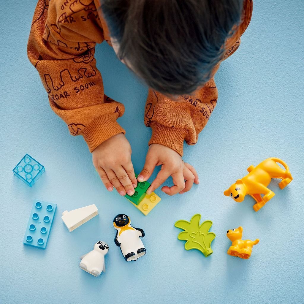 Lego duplo 10442 families van wilde dieren pingu iuml;ns en leeuwen