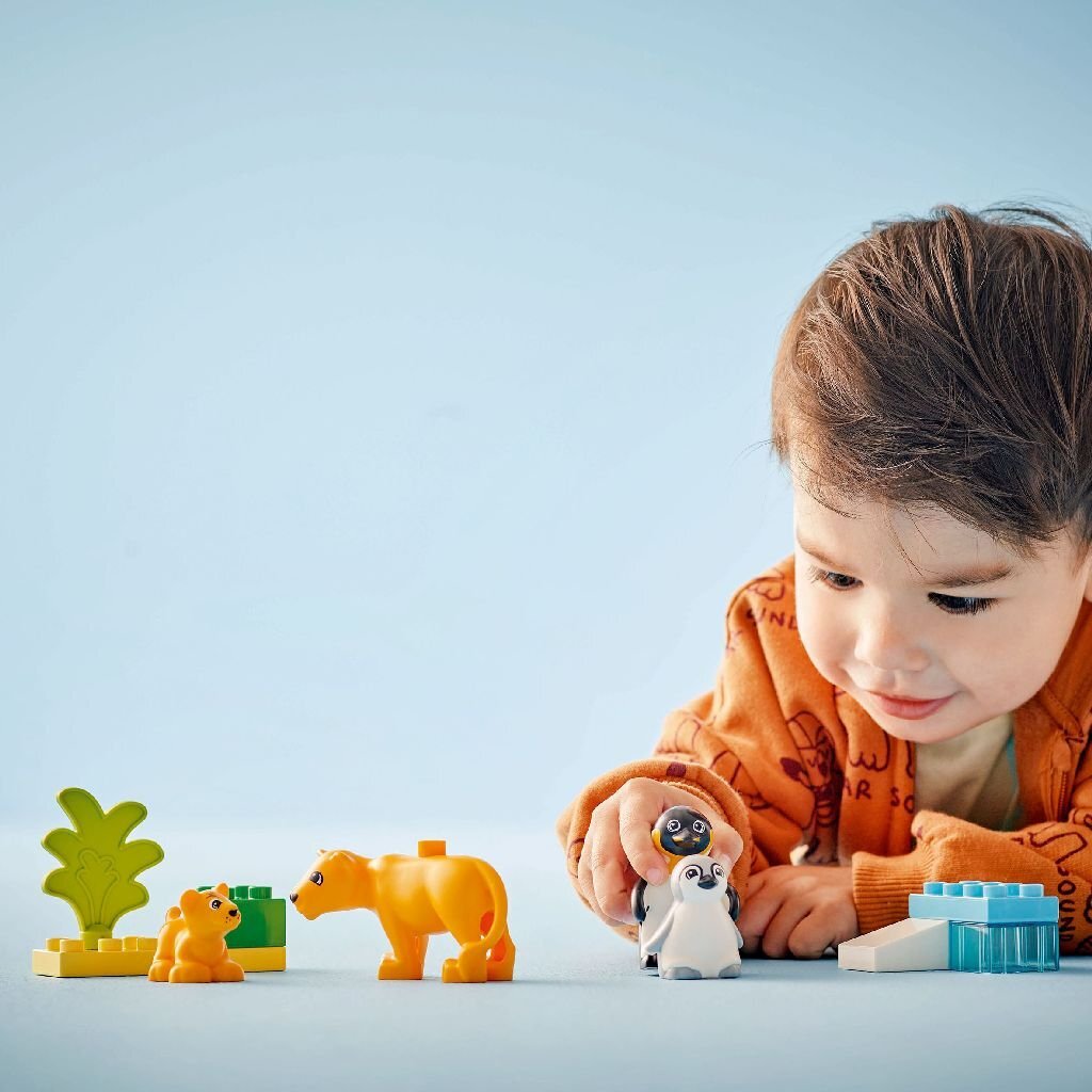 Lego duplo 10442 families van wilde dieren pingu iuml;ns en leeuwen