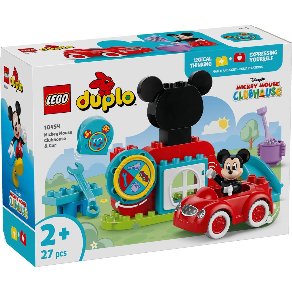 Lego Duplo 10454 Disney Casa Club y Coche de Mickey Mouse