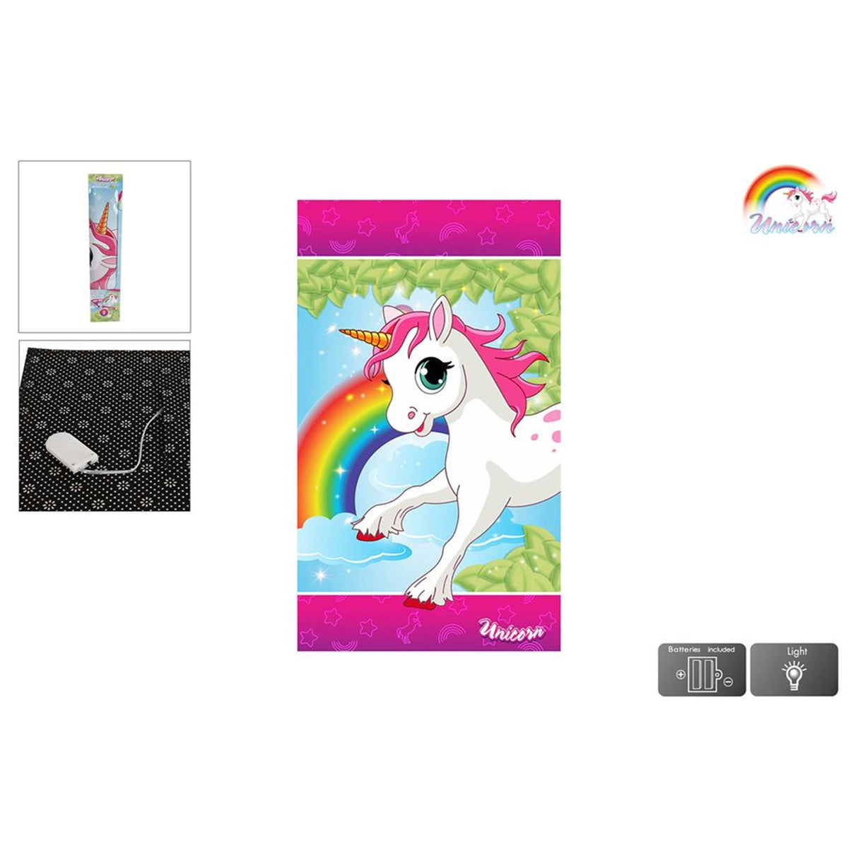 Rugorne Unicorn avec des lumières LED