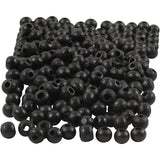 Creativ Company Wooden Beads Black, 150º.