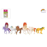 Einhorn-Spielfigur in Farbe, 9 cm