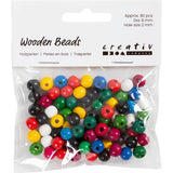 Creativ Company wooden beads assorted colors, 150pcs.