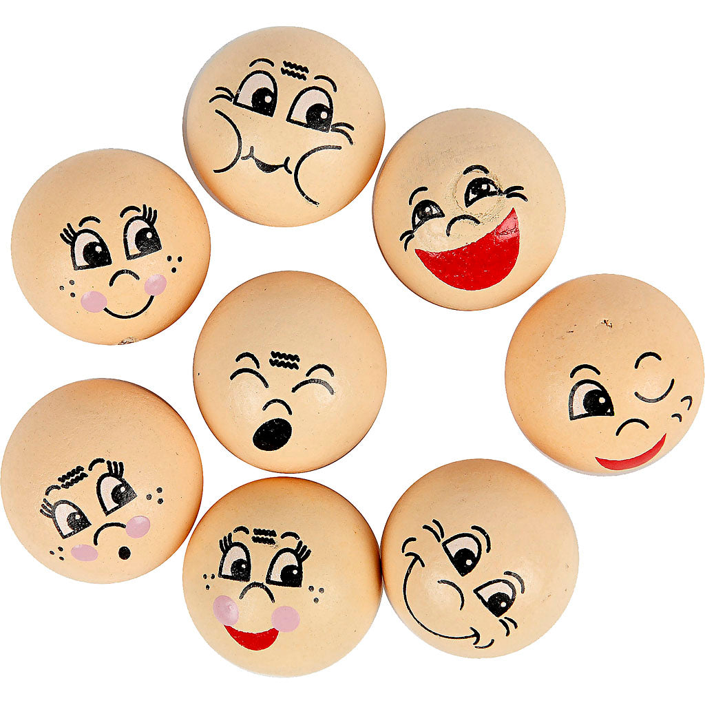 Creativ company heads, d 20 mm, light beige, 16 pieces 1 box