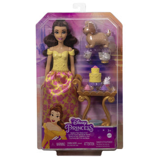 Princesa de Disney Belle con carrito de té