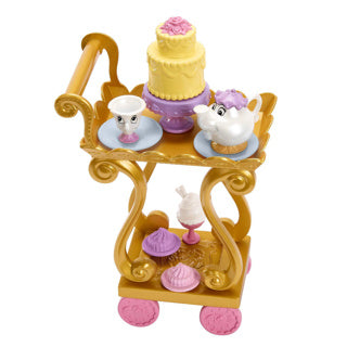 Princesa de Disney Belle con carrito de té