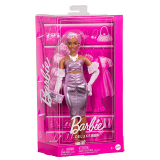 Barbie Moudsa Pop Deluxe + metallesch rosa Hoer
