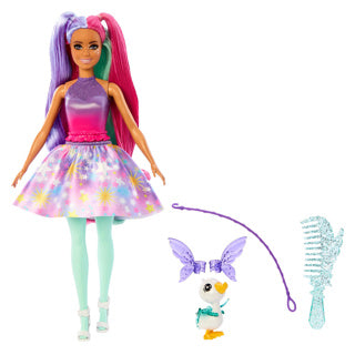 Mattel et strejf af modedukke lyserødt lilla hår