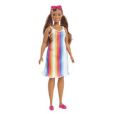 Barbie uwielbia tęczową sukienkę w oceanie