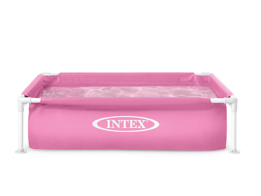 Intex barnebasseng med ramme rosa