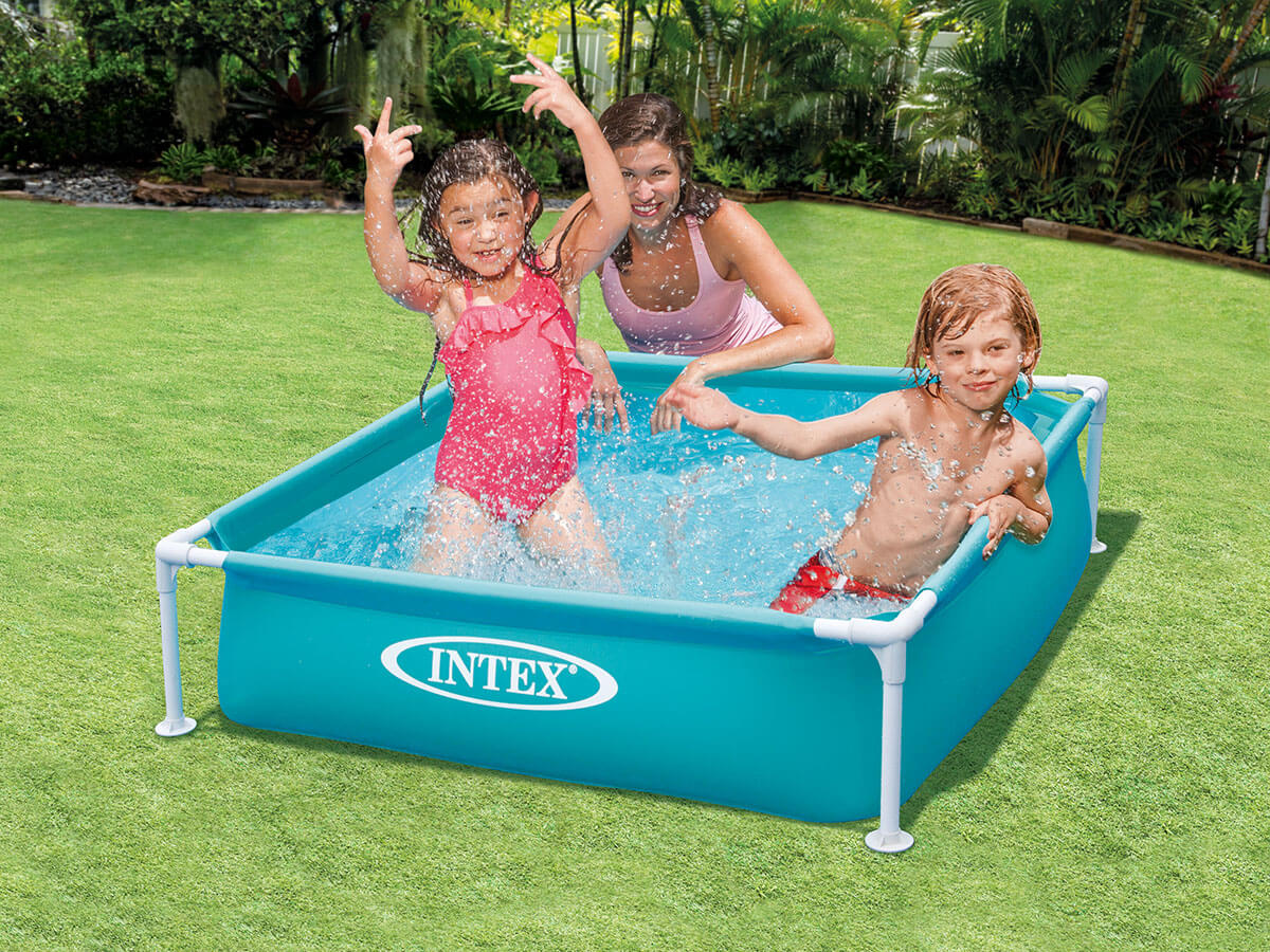 Children's pool with frame blue