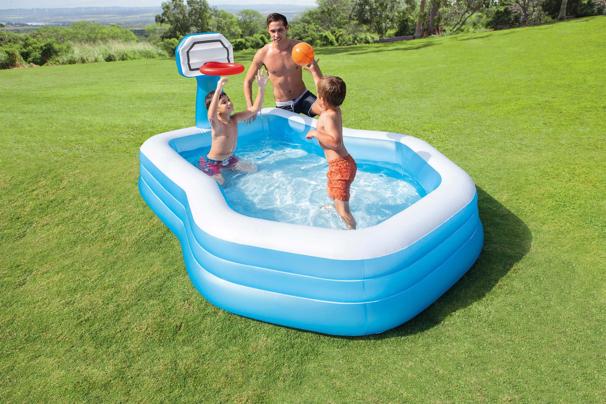 Shootin Hoops Inflatable swimming pool