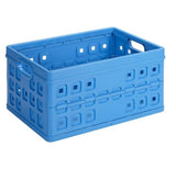 Sunware square folding crate 46l blue