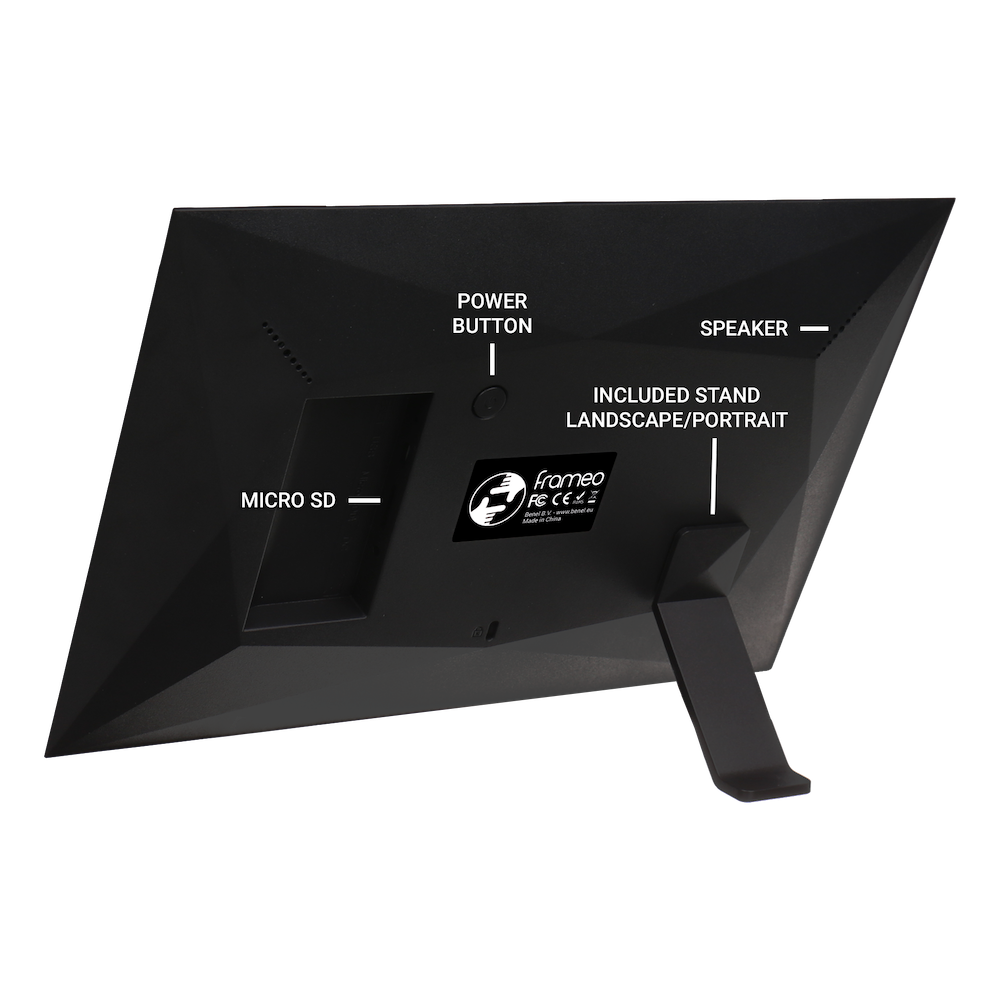 BENL FROÇÃO DIGITAL FOTO Frame HF-101B preto 10,1 polegadas