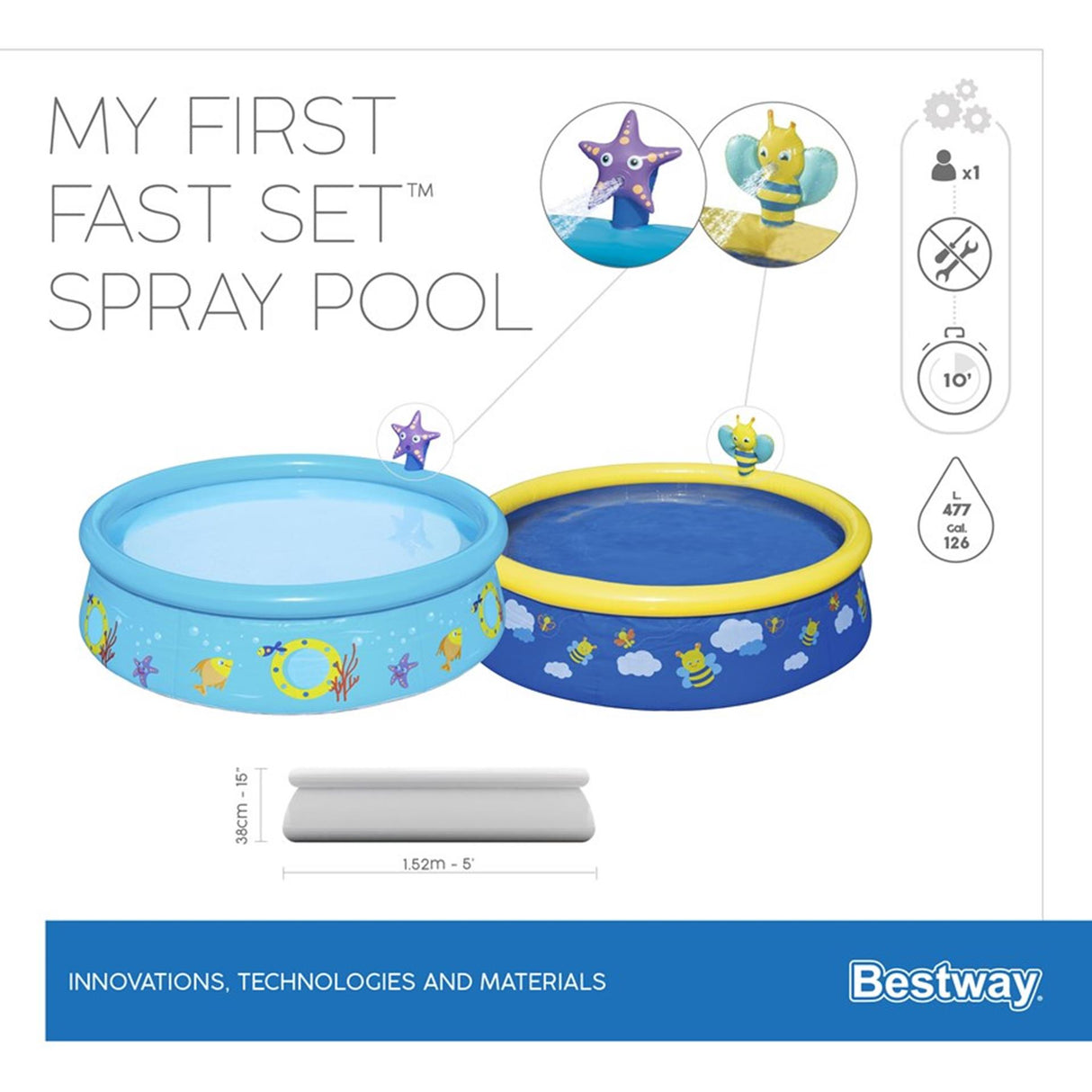 Bestway first fastset zwembad 152x38cm