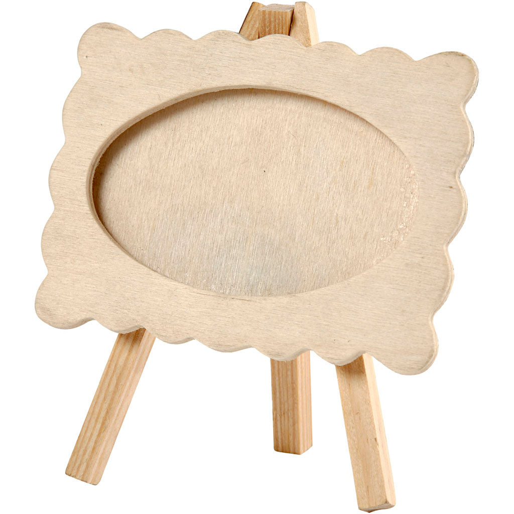 Creativ Company wooden photo frame on donkey, 13.2x11.5cm