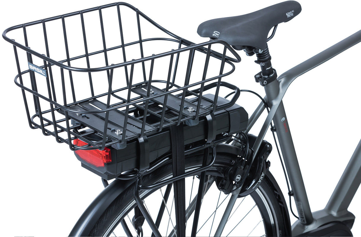Basil Cento Alu WSL - Panier arrière - 22 litres - Matt Black