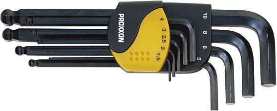 Proxxon hexagon socket angle wrench set hx angle wrench set hx 9-piece