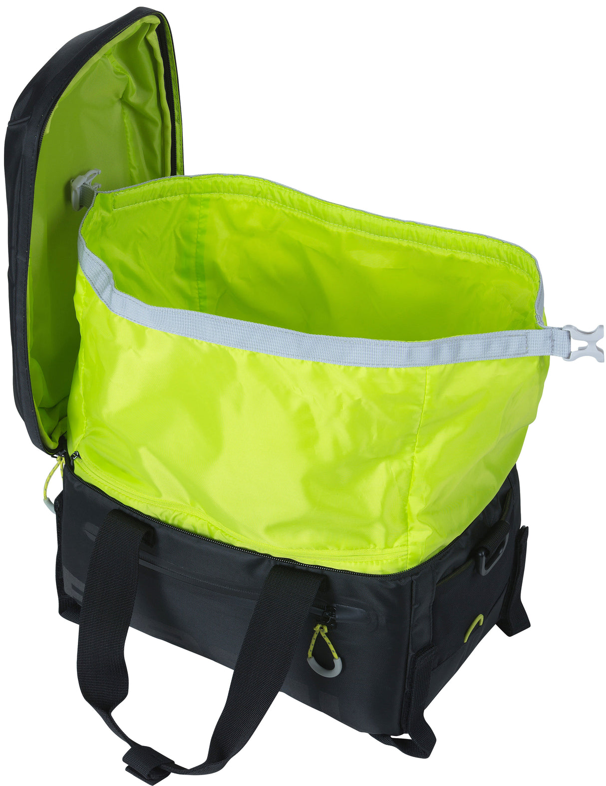 Basil Miles Trunkbag - bolsa de negócios esportiva de bagagem preta para fundos esportivos - 7L - limão preto