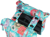 Basil Bloom Field double pannier, waterproof, sky blue, 35L