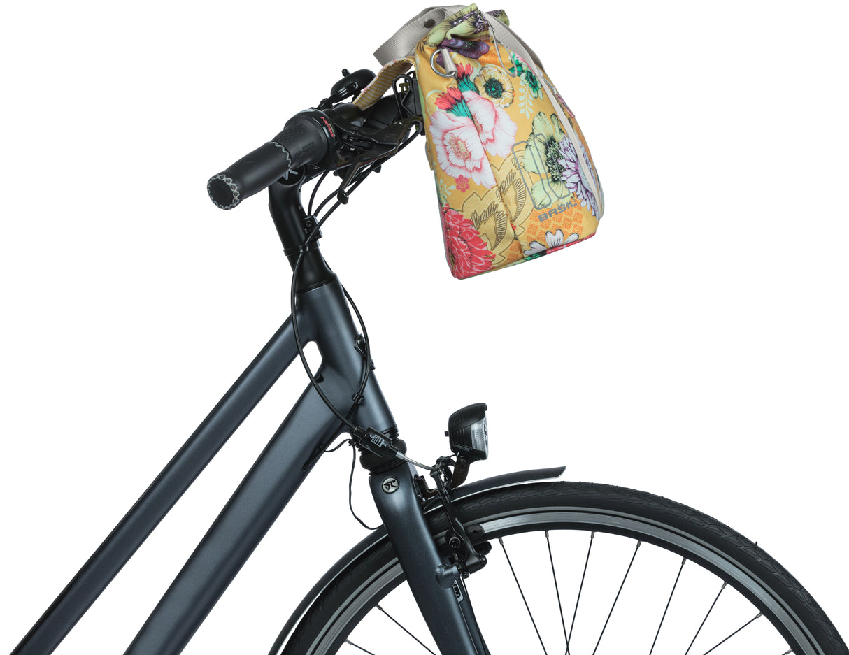 Basil Bloom Field Mik FietShandbag - Geel, compact et durable - 8-11L