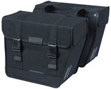 Basil Kavan Eco Classic 46L dvigubas dviračio krepšys juodas