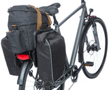 Basil Miles XL Pro Bagage Threading Bag, sort, polyester, vandtæt, 9-36L