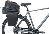 Basil Miles XL BagGage Behaviour Borse Black Waterproof Black per Bicycle Electric Bicycle 36L MIK Sistema