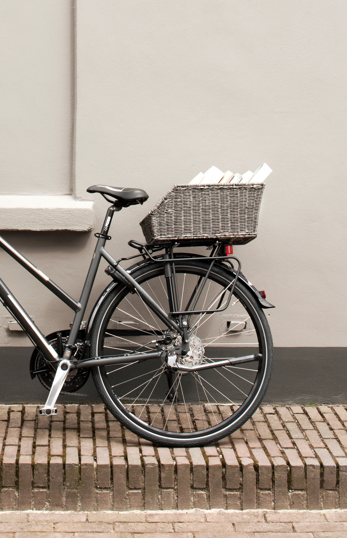 Basil Cento Rattan Bicchiere sul retro -Briglia