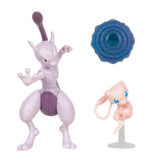 Pokémon Battle Figures 2 Pack Mew Mewtu 12 cm