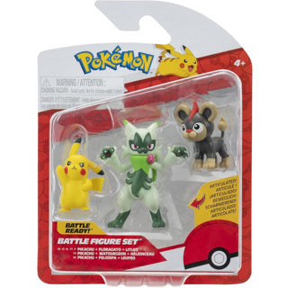 Pokémon battle figures 3-pack litleo pikachu #5 and floragato