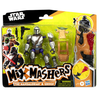 Mixmashers star wars figuur deluxe mando en grogu