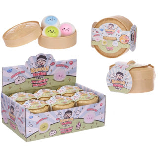 Kawaii foodiez squishy dumplings 3-pack | 12 stuks