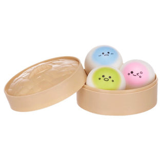 Kawaii foodiez squishy dumplings 3-pack | 12 stuks