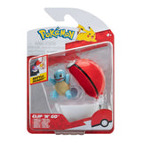 Jazwares pokémon - clip n go squirtle with poké ball