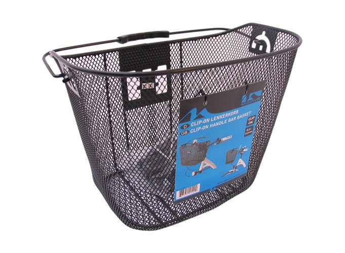 M-Wave steering basket with clip-on-holder removable black