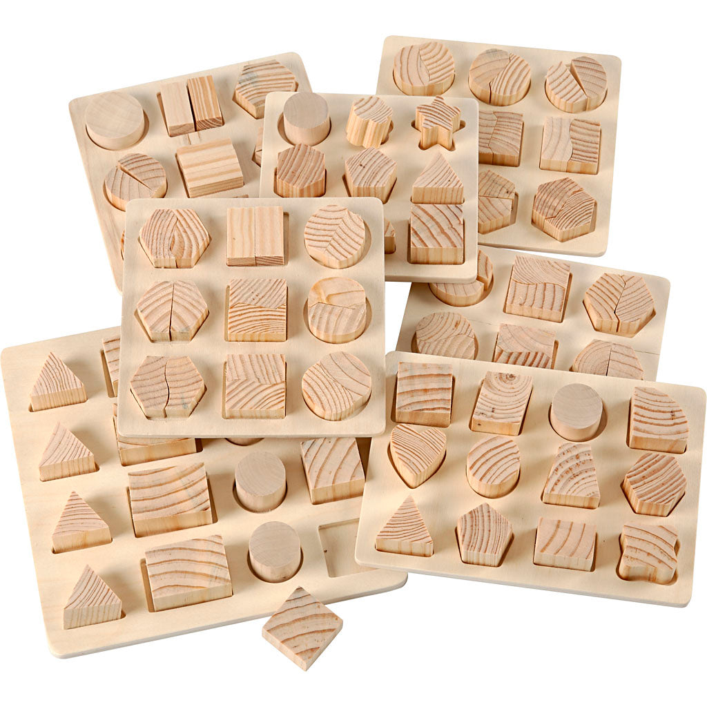 Creativ company puzzel, afm 12,5x12,5-19,5x19,5 cm, 7 stuk 1 doos