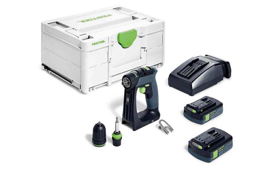 Festool accu-schroefboormachine cxs18 c3.0 plus