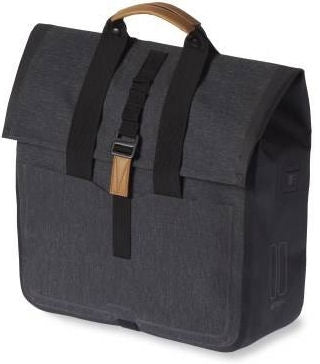 Basil Urban Dry Shopper - Vanntett sykkelpose, unisex, kullfelt