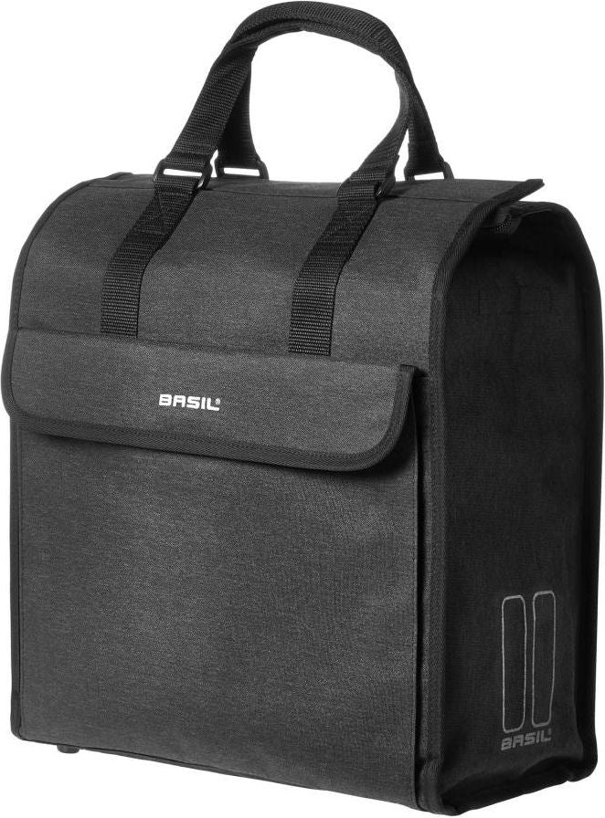 Basil Mira Bicycle Shopper preto corpo a corpo - 18L