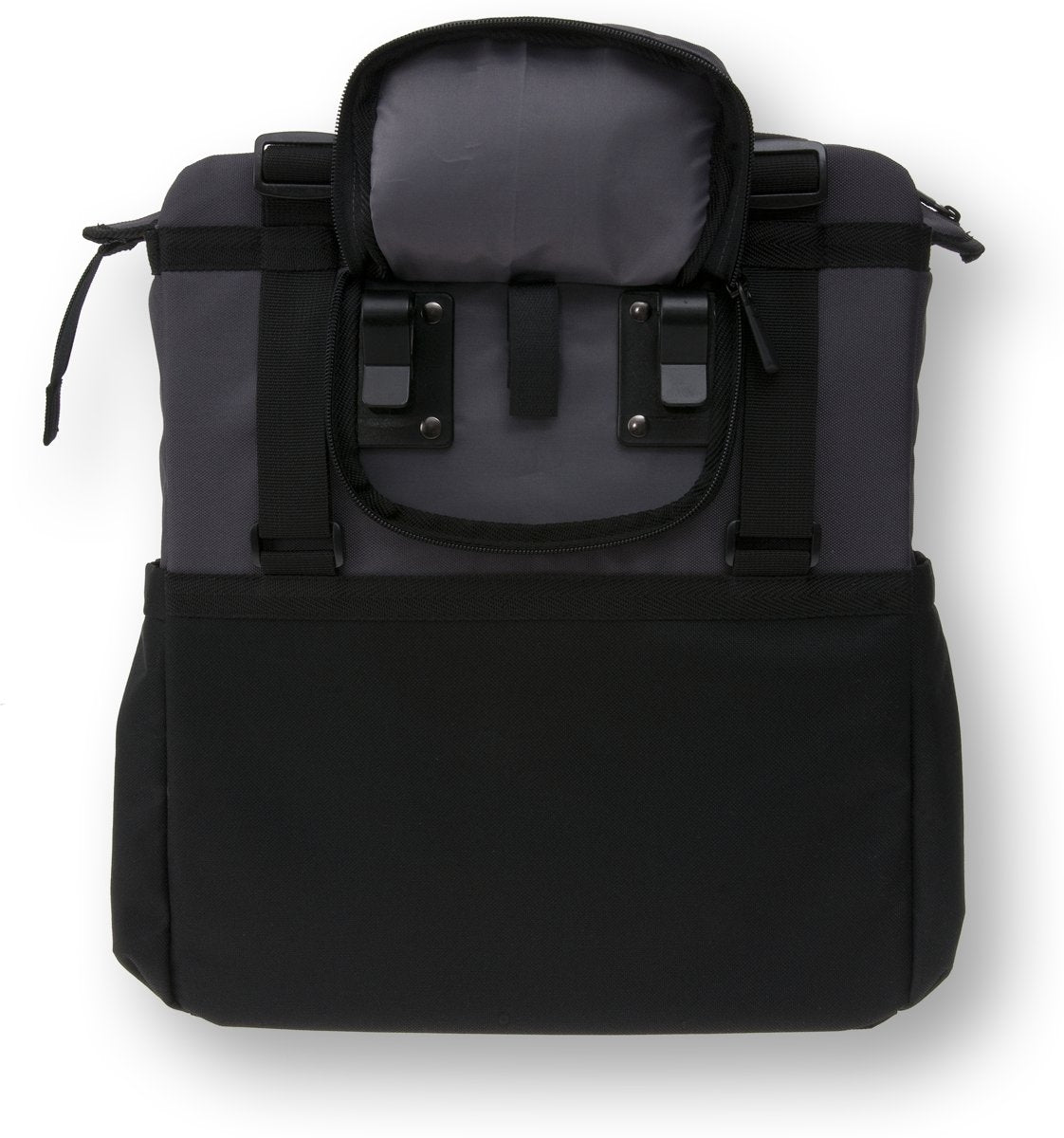 Basil Shopper XL - Sportovní a módní taška na kole pro potraviny a pláž, černý antracit, 20L