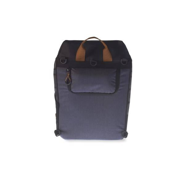 Basil Miles Bicycle Backpack - Multifunctional Gray Bicycle Bag For Women Men - 17L - Hook -On System