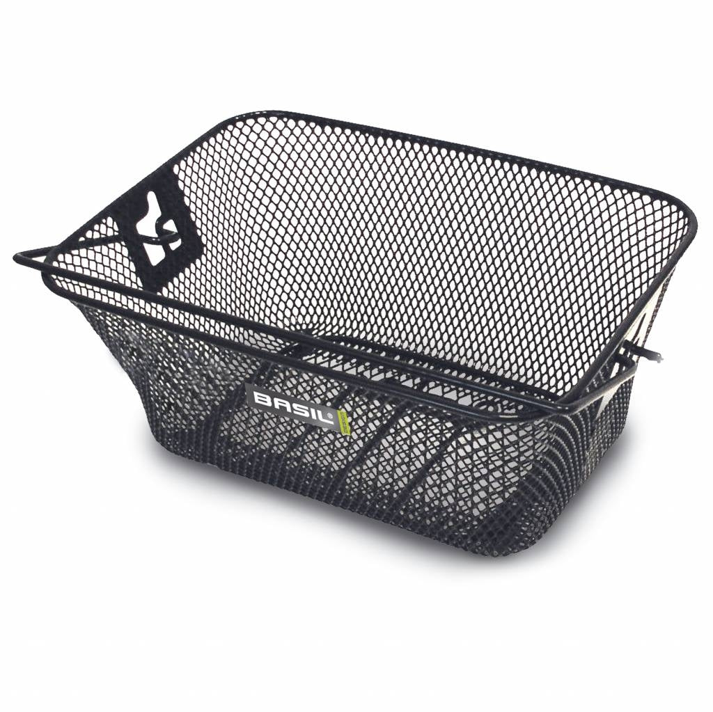 Basil Tigre - Cesta de bicicletas infantis - frente ou de trás - preto