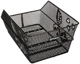 Basil Cento Flower - Bicycle basket - On the back - Black